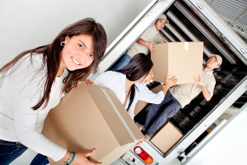 Professional movers handling a small flat move in Wandsworth